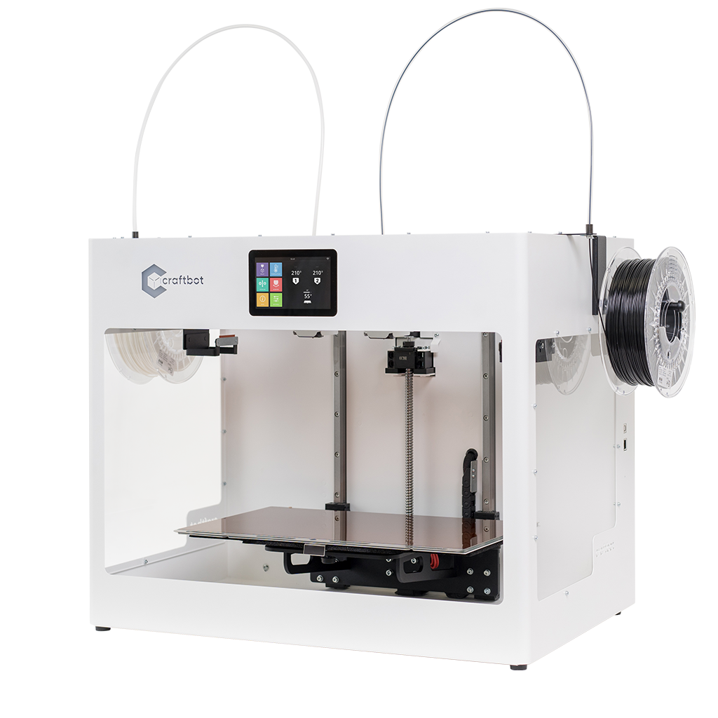 3D printing, 3D printer, Craftbot, Craftbot Flow, Plug & Play, Advanced functions, FDM printers, High quality, Extruder, Led, Filament