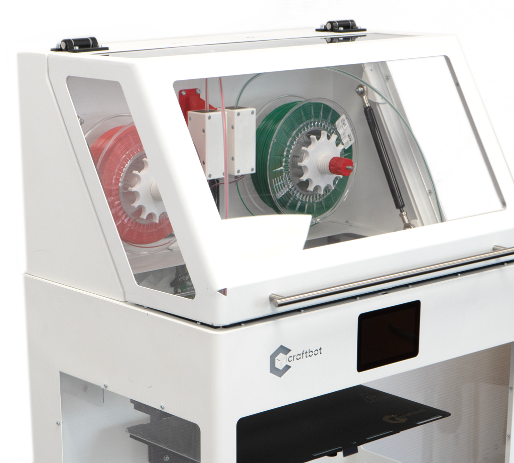 3D printing, 3D printer, Craftbot, Craftbot Flow, Plug & Play, Advanced functions, FDM printers, High quality, Compact workhorse